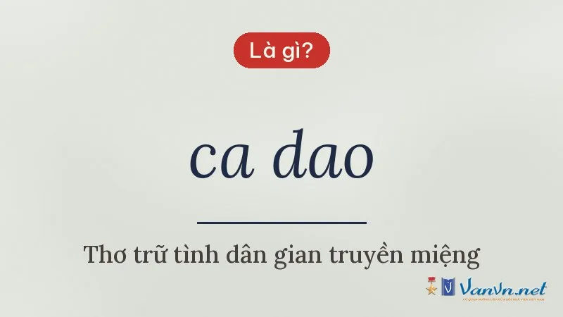 ca dao là gì