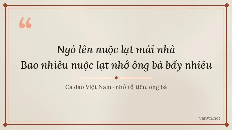 ca dao Ngó lên nuộc lạt mái nhà