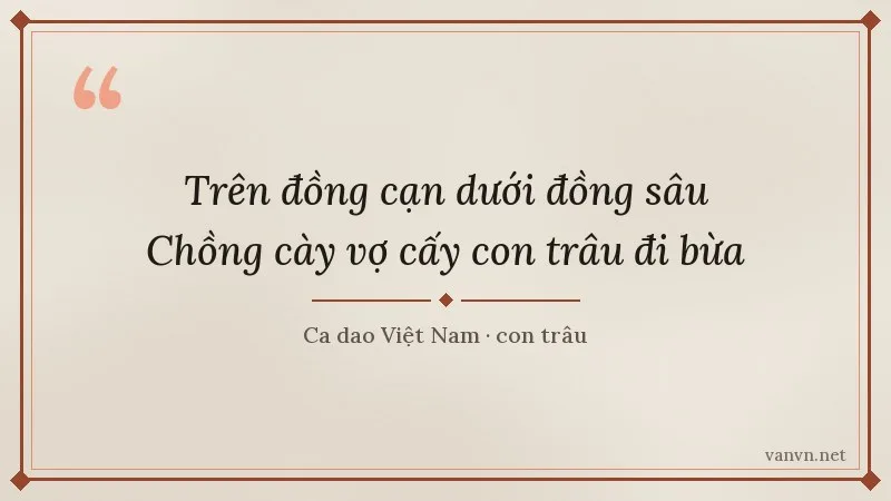 ca dao Trên đồng cạn dưới đồng sâu
