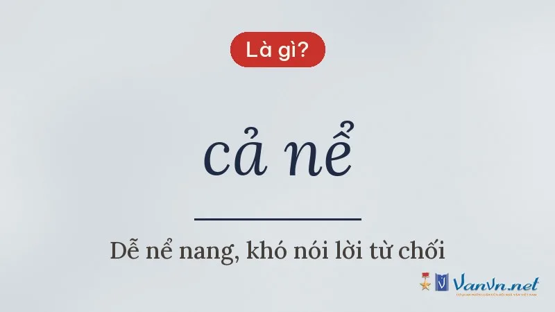 cả nể là gì