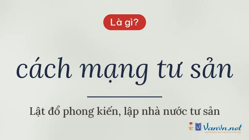 cách mạng tư sản là gì
