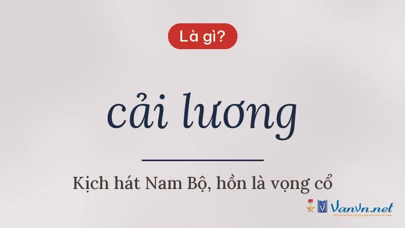 cải lương là gì