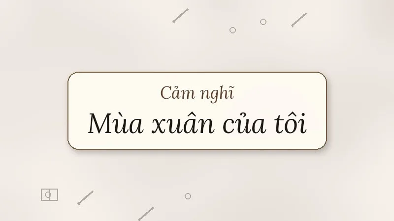 cảm nghĩ về bài mùa xuân của tôi