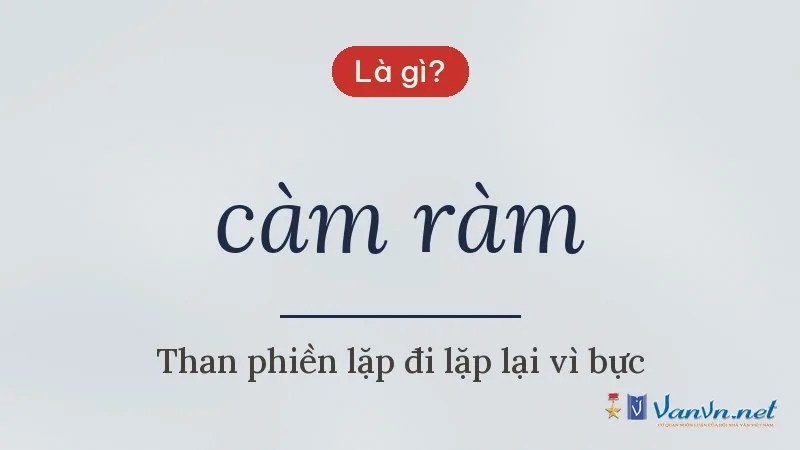 càm ràm là gì