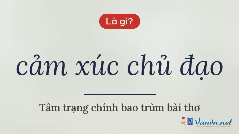 cảm xúc chủ đạo là gì
