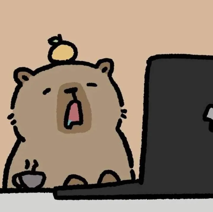 hình ảnh capybara cute vô tri