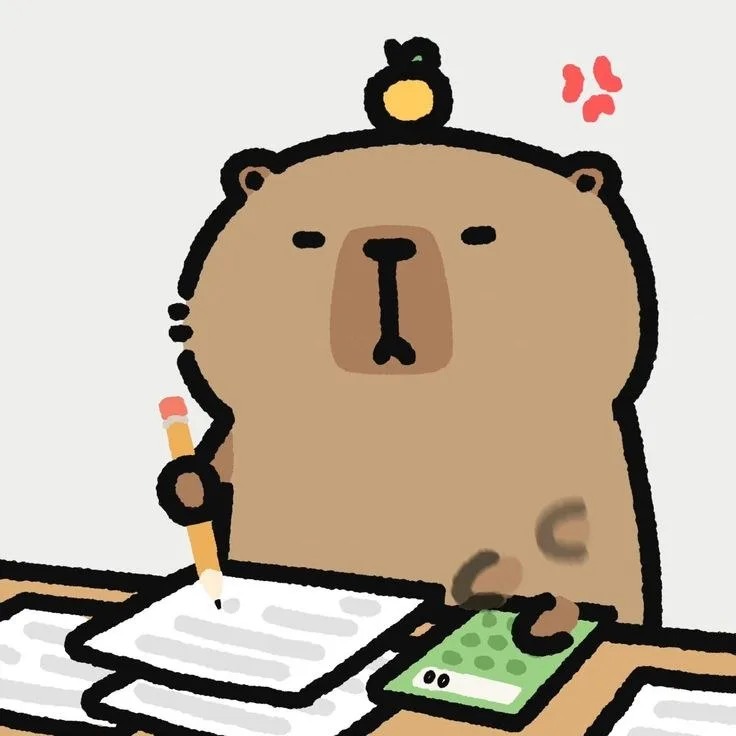 hình ảnh capybara cute vô tri