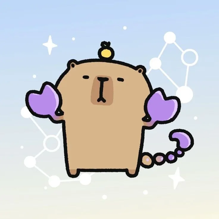 hình ảnh capybara cute vô tri