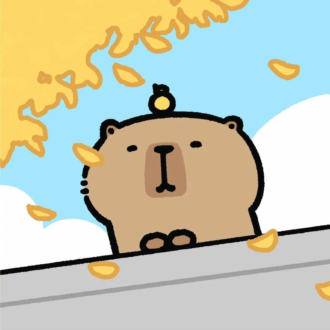 hình ảnh capybara cute vô tri