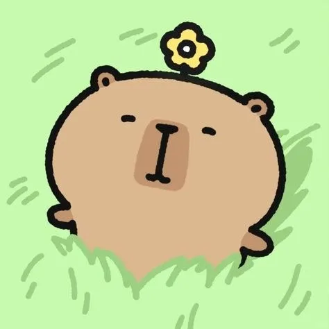 hình ảnh capybara cute vô tri