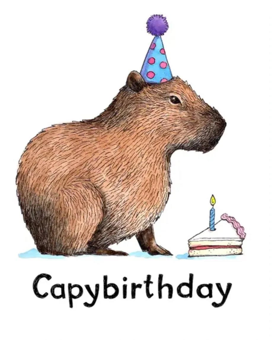 hình ảnh capybara cute vô tri