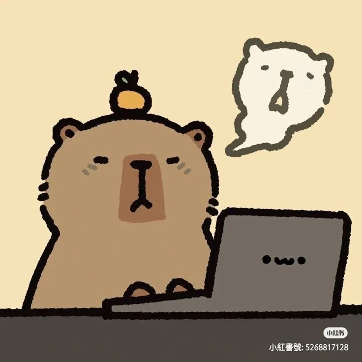 hình ảnh capybara cute vô tri