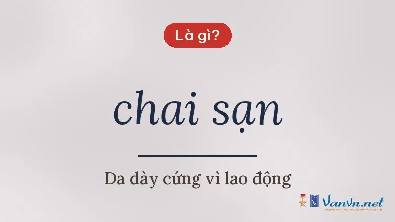 chai sạn là gì