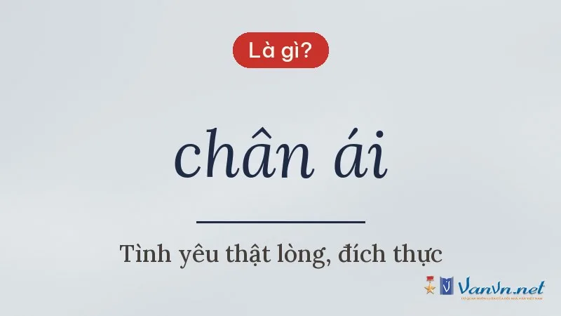 chân ái là gì