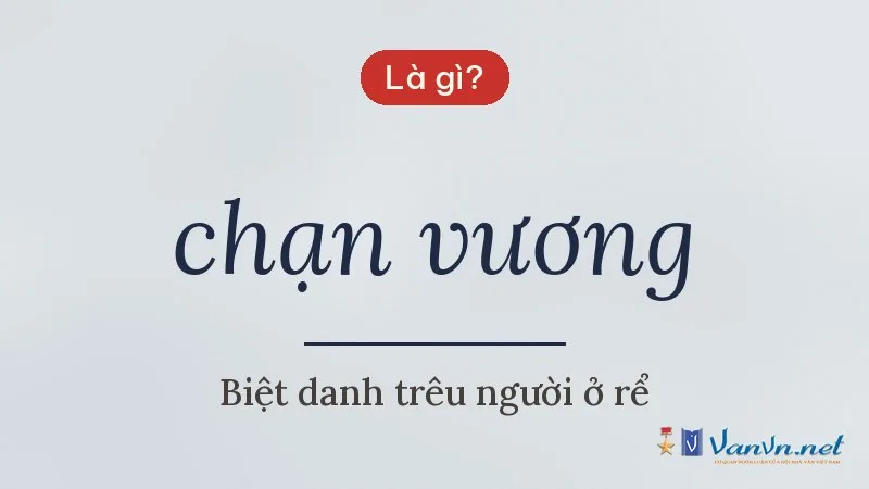 chạn vương là gì