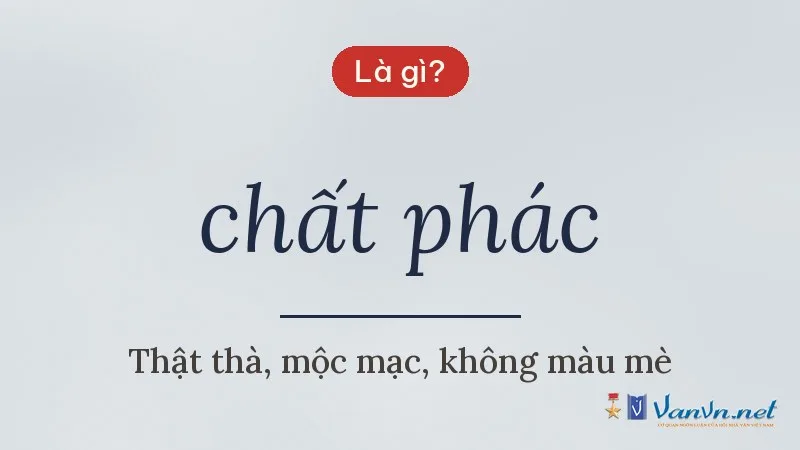 chất phác là gì