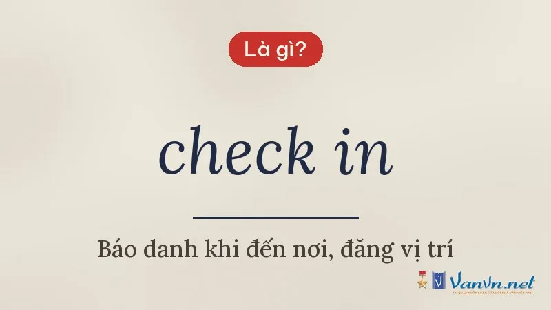 check in là gì