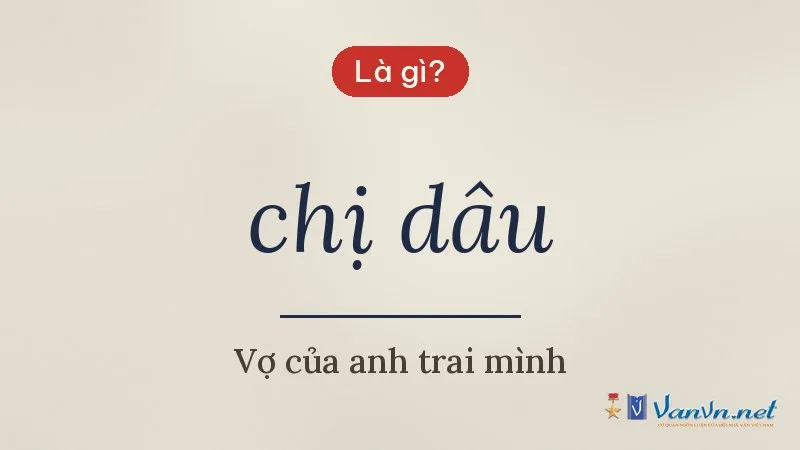 chị dâu là gì