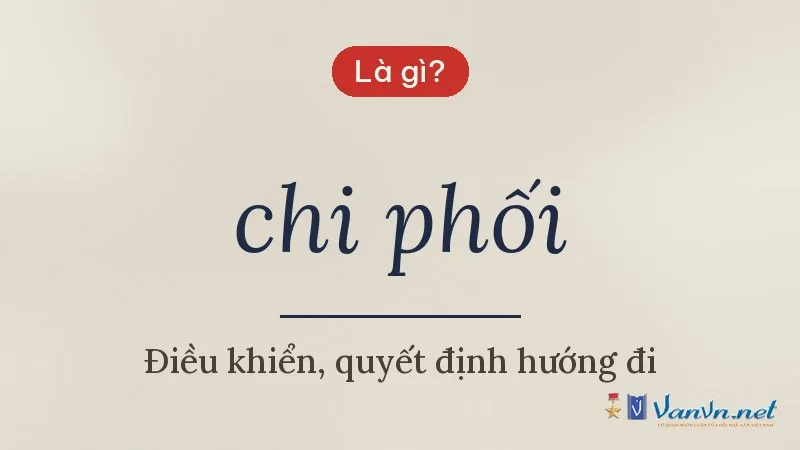 chi phối là gì