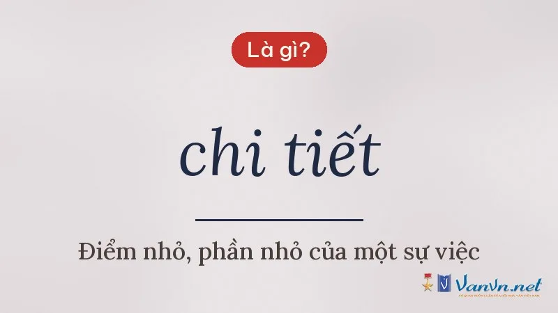 chi tiết là gì