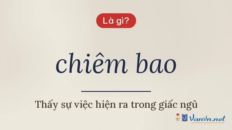 chiêm bao là gì