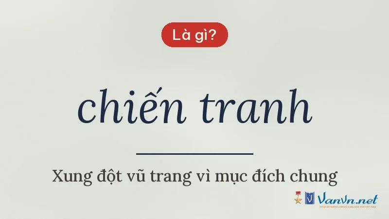 chiến tranh là gì