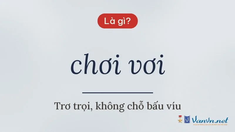 chơi vơi là gì