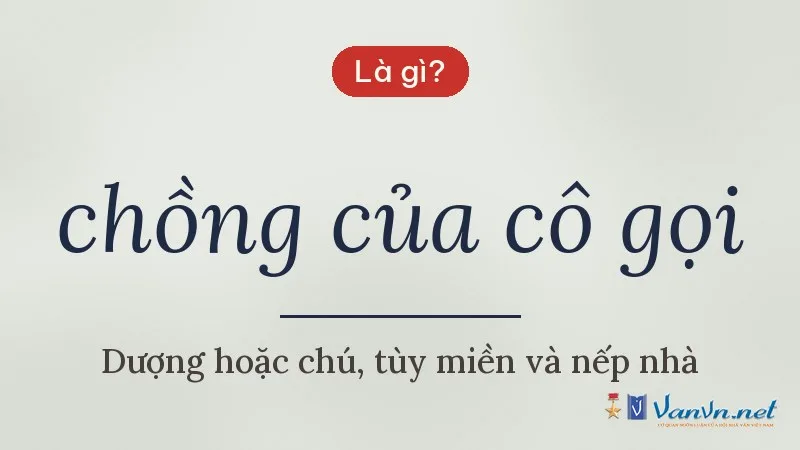 chồng của cô gọi là gì