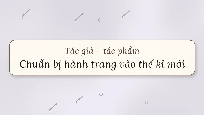 chuẩn bị hành trang vào thế kỉ mới vũ khoan