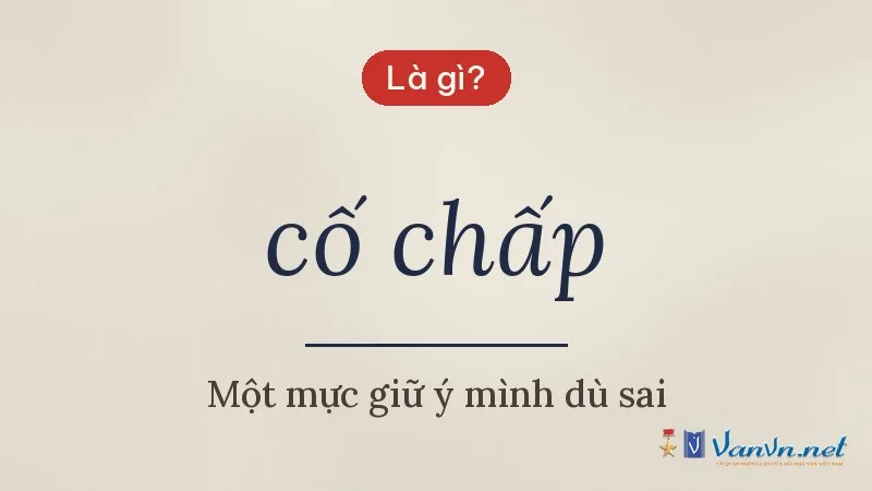 cố chấp là gì