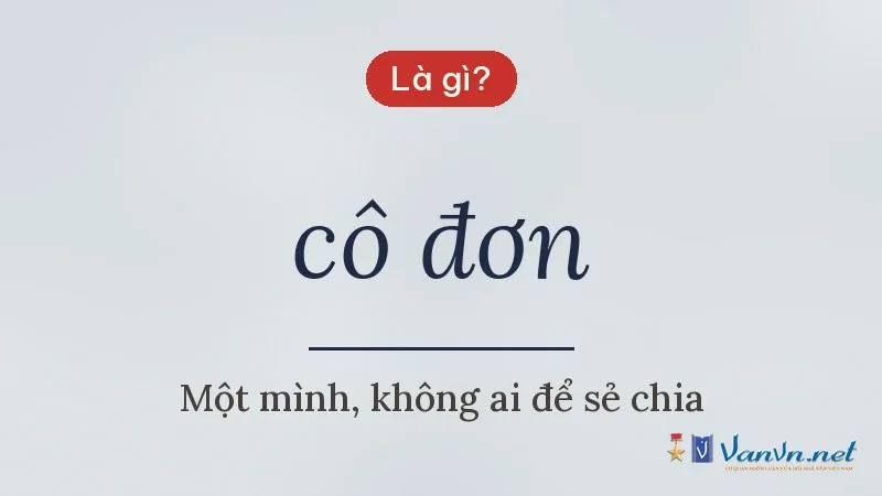 cô đơn là gì