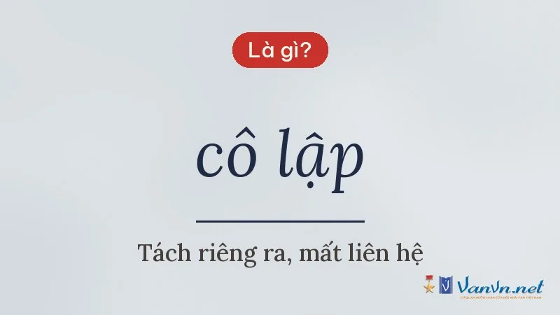 cô lập là gì