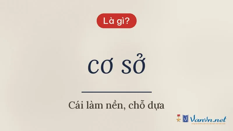 cơ sở là gì