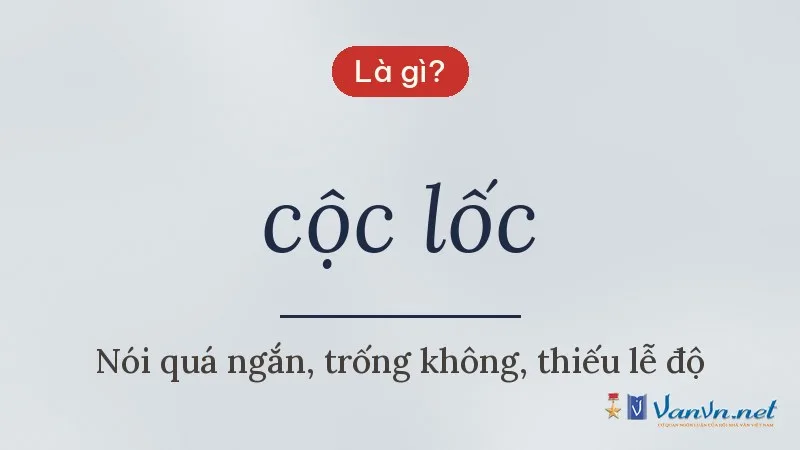cộc lốc là gì