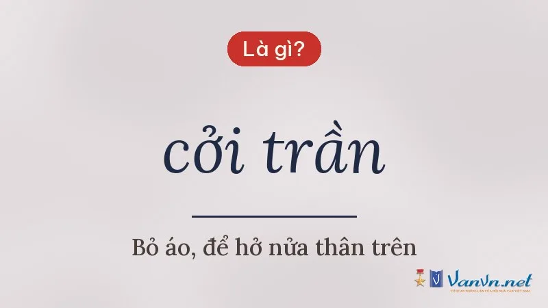 cởi trần là gì