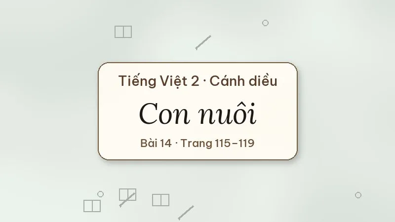 con nuôi lớp 2 cánh diều