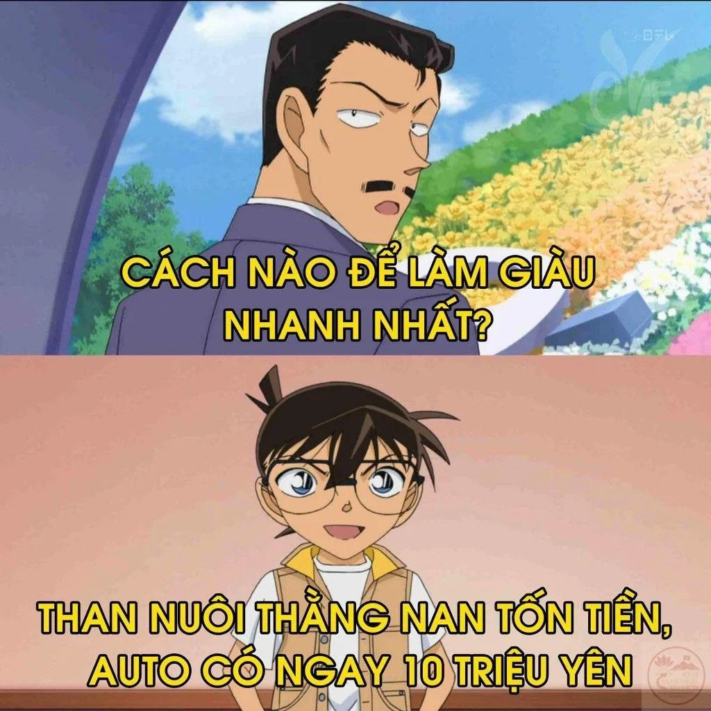 ảnh chế conan hài hước