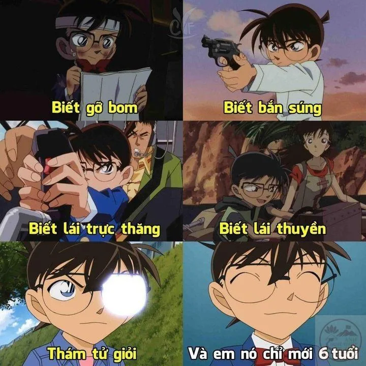 ảnh chế conan hài hước