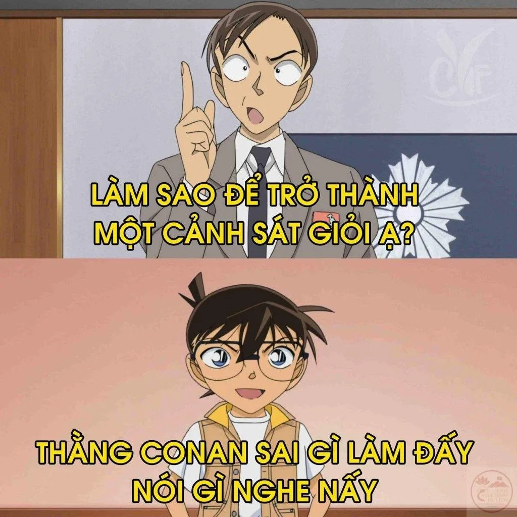 ảnh chế conan hài hước