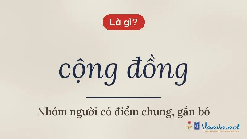 cộng đồng là gì