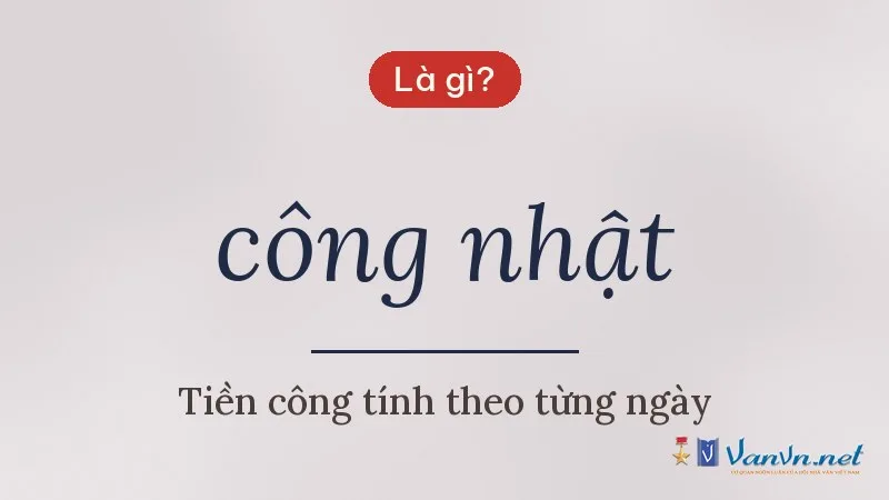 công nhật là gì