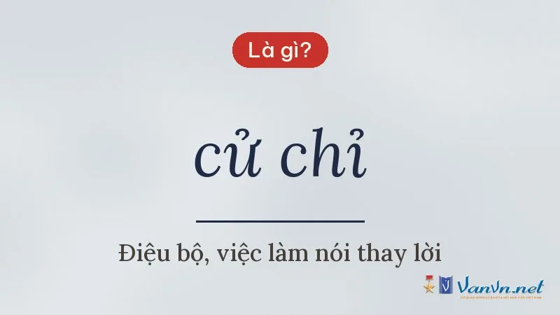 cử chỉ là gì