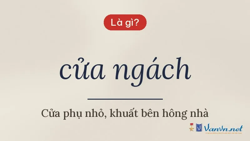 cửa ngách là gì