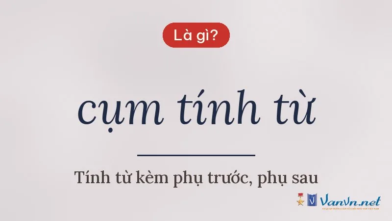 cụm tính từ là gì