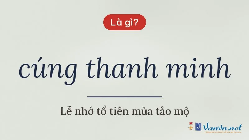 cúng thanh minh là gì
