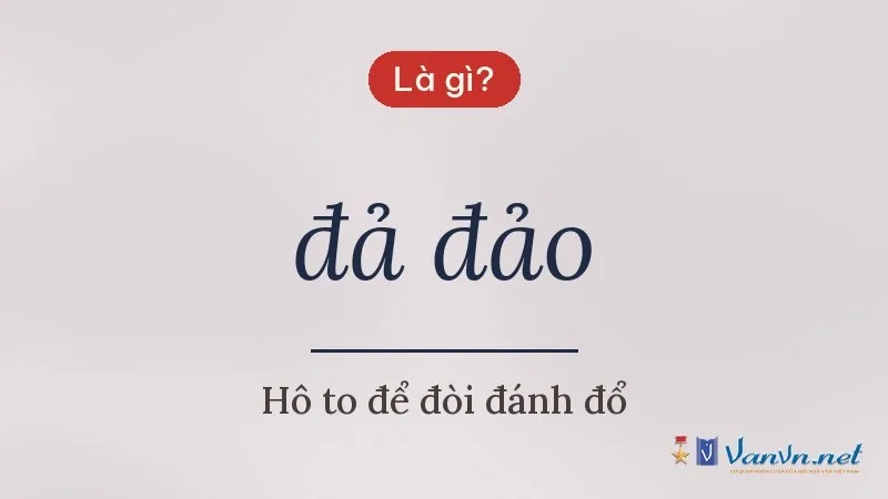 đả đảo là gì
