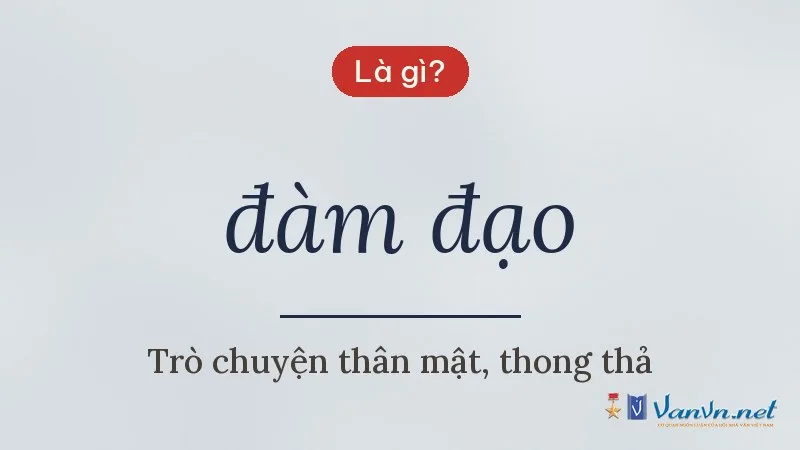 đàm đạo là gì