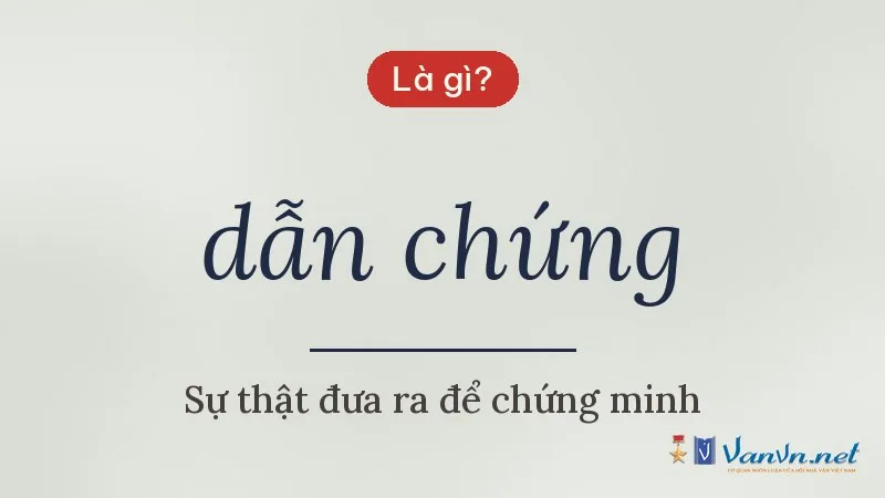 dẫn chứng là gì