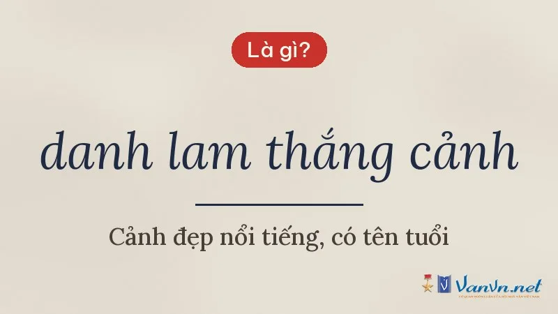 danh lam thắng cảnh là gì