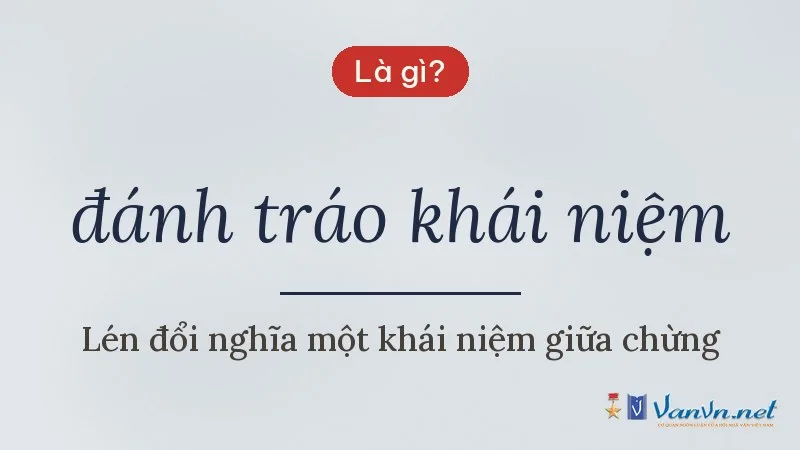 đánh tráo khái niệm là gì